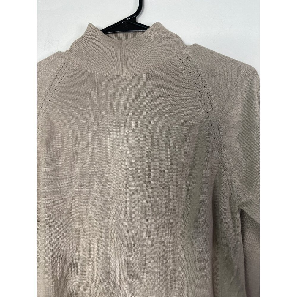 Christian Berard Women’s M Silk Blend Lightweight Long Sleeve Top Ivory - Picture 3 of 7